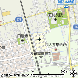 滋賀県長浜市西大井町周辺の地図
