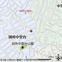 神奈川県横浜市南区別所中里台10-16周辺の地図
