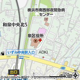 横浜市消防局泉消防署周辺の地図