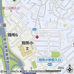 神奈川県横浜市南区別所中里台37-17周辺の地図