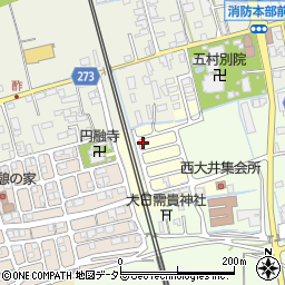 滋賀県長浜市西大井町21周辺の地図