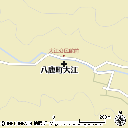 兵庫県養父市八鹿町大江590周辺の地図