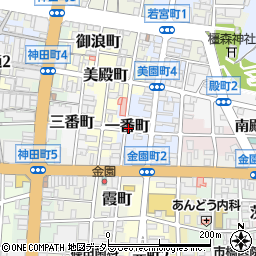 岐阜県岐阜市一番町周辺の地図