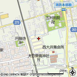 滋賀県長浜市西大井町25周辺の地図