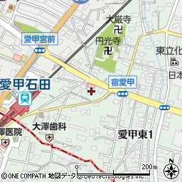 神奈川県厚木市愛甲東1丁目8周辺の地図