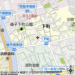神奈川県横浜市磯子区下町3-3周辺の地図