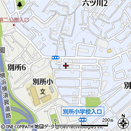 神奈川県横浜市南区別所中里台40周辺の地図