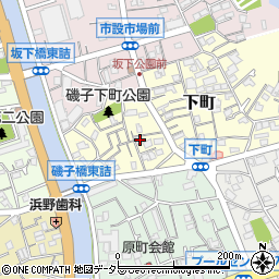 神奈川県横浜市磯子区下町3-32周辺の地図