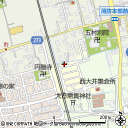 滋賀県長浜市西大井町17周辺の地図