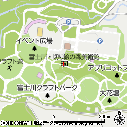 富士川・切り絵の森美術館周辺の地図