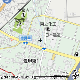 神奈川県厚木市愛甲東2丁目11周辺の地図
