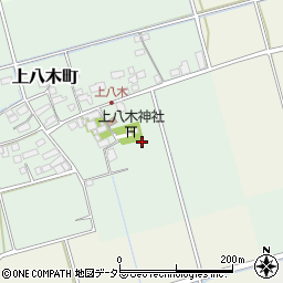 滋賀県長浜市上八木町周辺の地図
