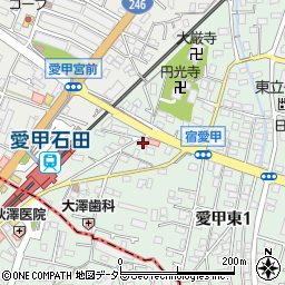 神奈川県厚木市愛甲東1丁目8-3周辺の地図