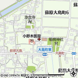 岐阜県各務原市蘇原大島町周辺の地図