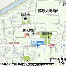 岐阜県各務原市蘇原大島町周辺の地図