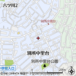 神奈川県横浜市南区別所中里台4周辺の地図