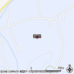 鳥取県倉吉市福積周辺の地図