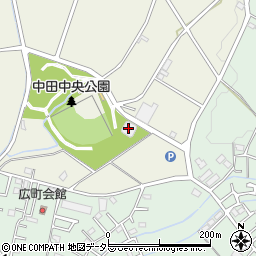 中田中央公園周辺の地図