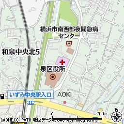 横浜市泉公会堂周辺の地図