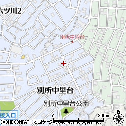 神奈川県横浜市南区別所中里台4-5周辺の地図