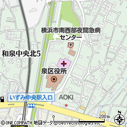 横浜市泉公会堂周辺の地図