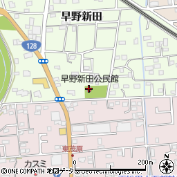 早野新田公民館周辺の地図