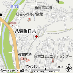 島根県松江市八雲町日吉149-7周辺の地図