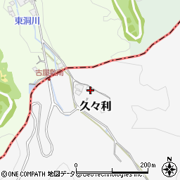 岐阜県可児市久々利489周辺の地図