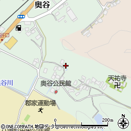 鳥取県八頭郡八頭町奥谷周辺の地図