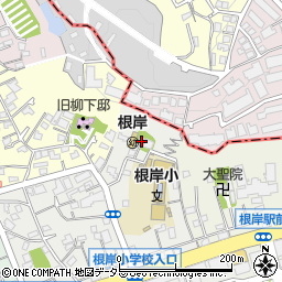 根岸八幡神社周辺の地図