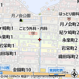 岐阜県岐阜市永楽町周辺の地図