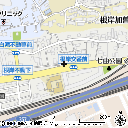 神奈川県横浜市中区根岸町周辺の地図