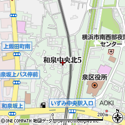 神奈川県横浜市泉区和泉中央北5丁目周辺の地図