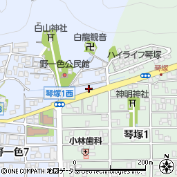 鈴屋素庵周辺の地図