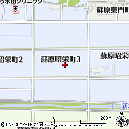 岐阜県各務原市蘇原昭栄町周辺の地図