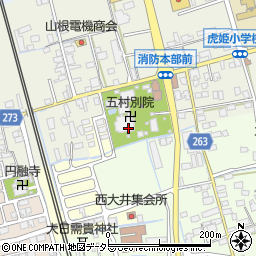 五村別院周辺の地図