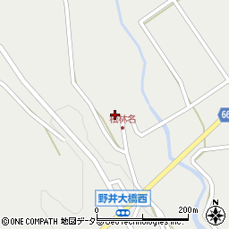 岐阜県恵那市三郷町野井1654周辺の地図