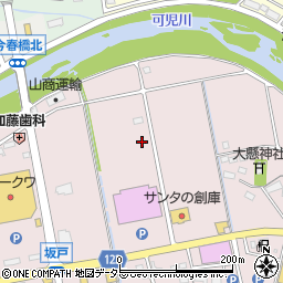 岐阜県可児市坂戸周辺の地図