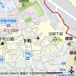神奈川県横浜市磯子区下町周辺の地図