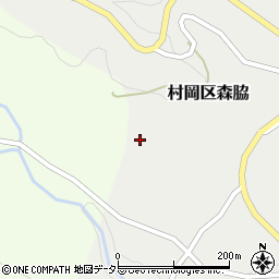 兵庫県美方郡香美町村岡区森脇周辺の地図