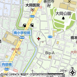 神奈川県横浜市南区大岡2丁目18周辺の地図