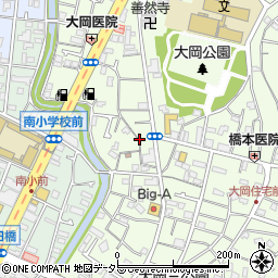 神奈川県横浜市南区大岡2丁目20周辺の地図