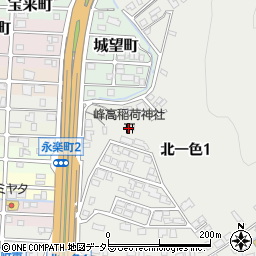 峰高稲荷神社周辺の地図