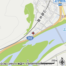 兵庫県養父市八鹿町上小田148周辺の地図