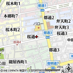 桜通コーポ周辺の地図
