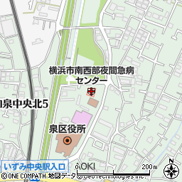 横浜市南西部夜間急病センター周辺の地図