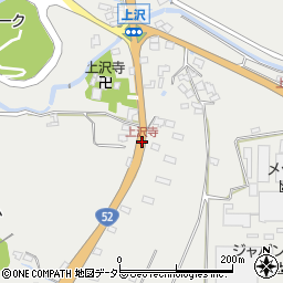 上沢寺周辺の地図