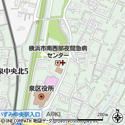 横浜市泉区医師会　訪問看護ステーション周辺の地図