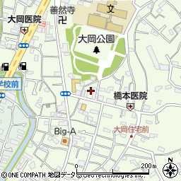 神奈川県横浜市南区大岡2丁目22周辺の地図