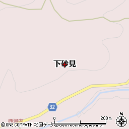 鳥取県鳥取市下砂見周辺の地図